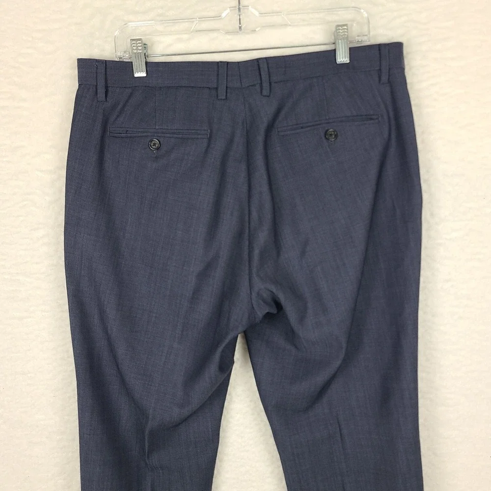 Banana Republic Dress Pants Mens 34‎ x 34 Navy Blue Modern Slim Trousers Slacks